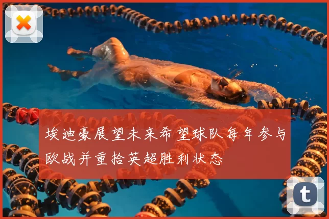 埃迪豪展望未来希望球队每年参与欧战并重拾英超胜利状态